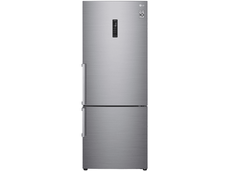 FRIGORIFERO COMBINATO LG GBB567PZCMB, Capacità netta totale 462 l, Rumorosità: 41 dB(A), LAN wireless, 3 ripiani, Dimensioni: L 70,5 cm A 185 P 74 cm, Inox Premium, Classe E
