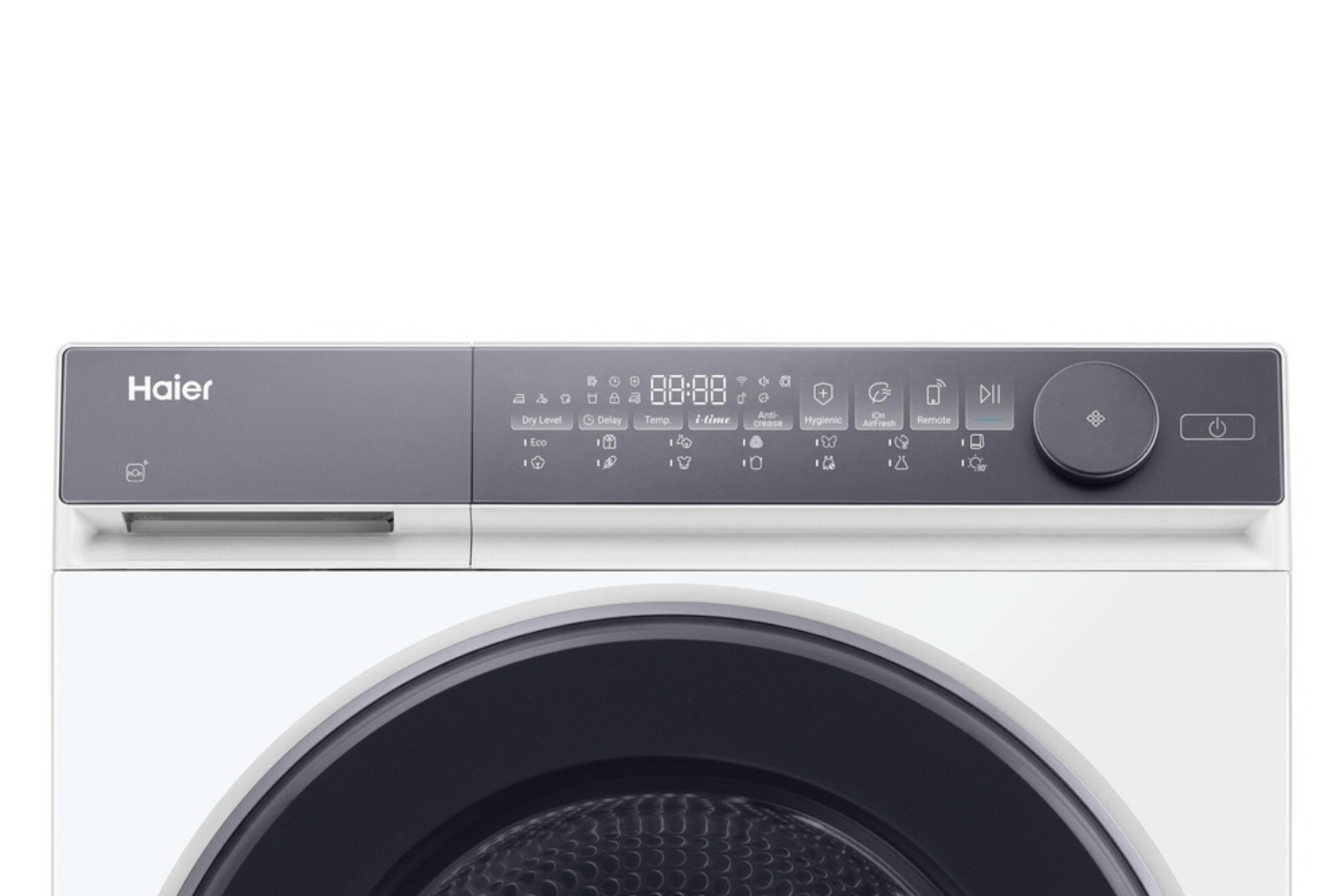 Secadora bomba de calor Haier HD100-C367AU1, 10 kg, 14 programas, Wi‑Fi y Bluetooth, I‑Refresh, Blanco