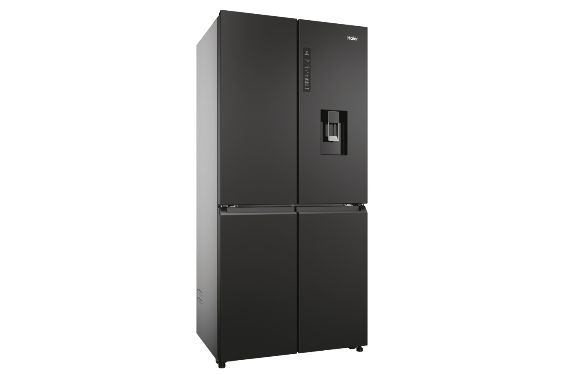 Frigorífico americano - Haier HCR7818DWPT, No Frost, 181.5 cm, 463 l, dispensador de agua, Wi‑Fi, Negro