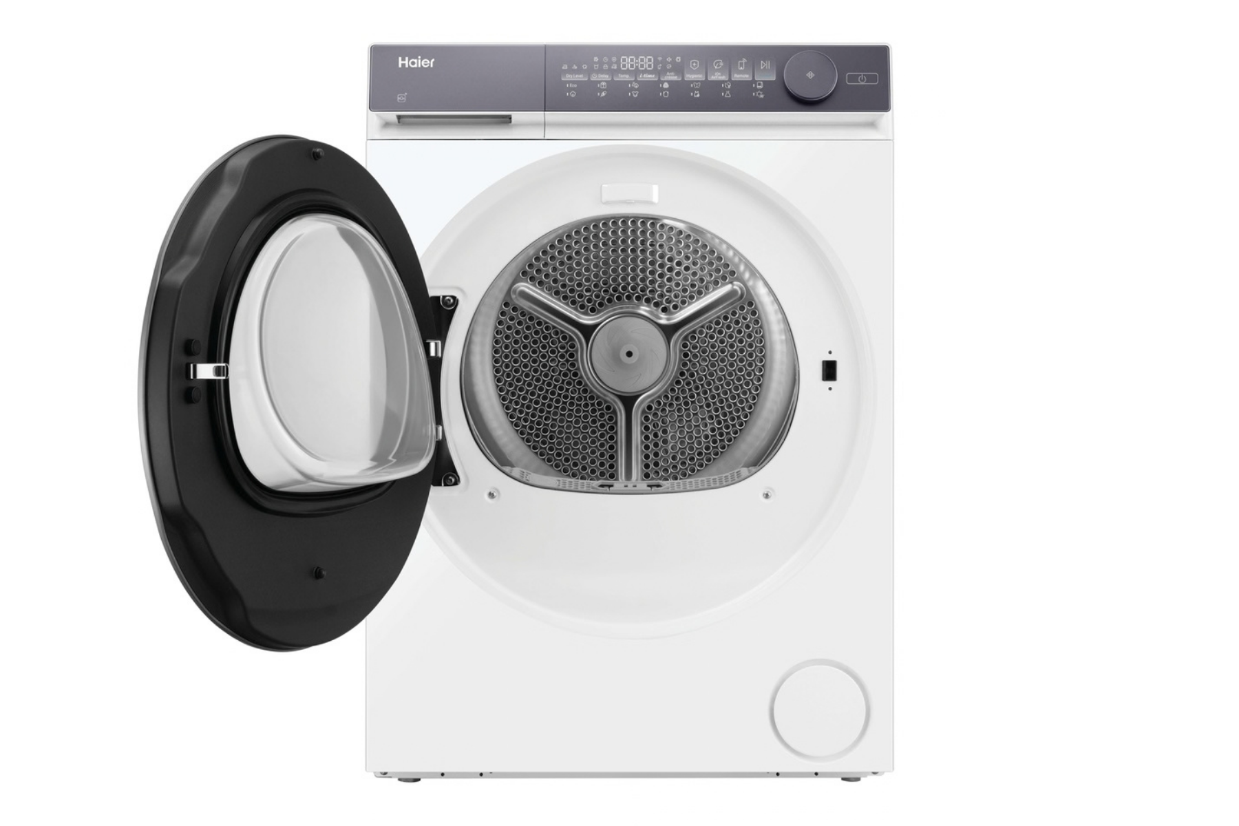Secadora bomba de calor Haier HD100-C367AU1, 10 kg, 14 programas, Wi‑Fi y Bluetooth, I‑Refresh, Blanco