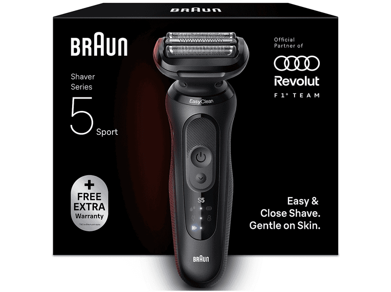 RASOIO BRAUN SHAVER 52 N1000SF1 ROSSO