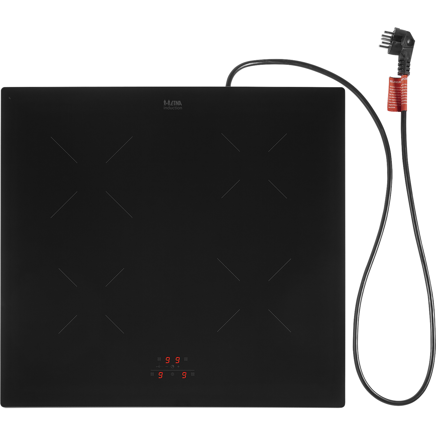 Etna Kiv360wit Kookplaat - Vrijstaand Inductie 2-fasen (perilex) Breedte 60 Cm