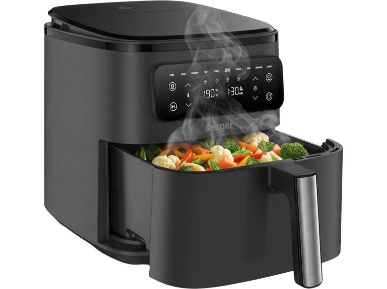 Seeger Steamfry Sgr1007bk Air Fryer Black 7 L 1700 W