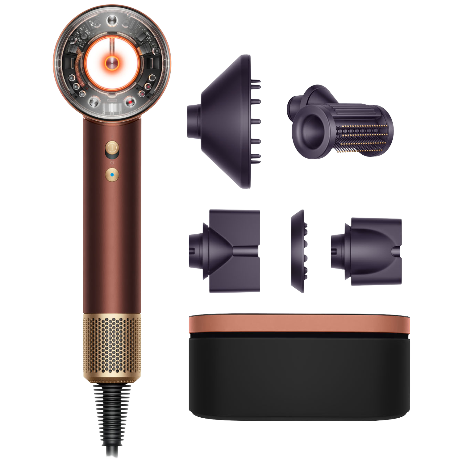 Dyson Supersonic Nural Straight + Wavy Föhn Plum