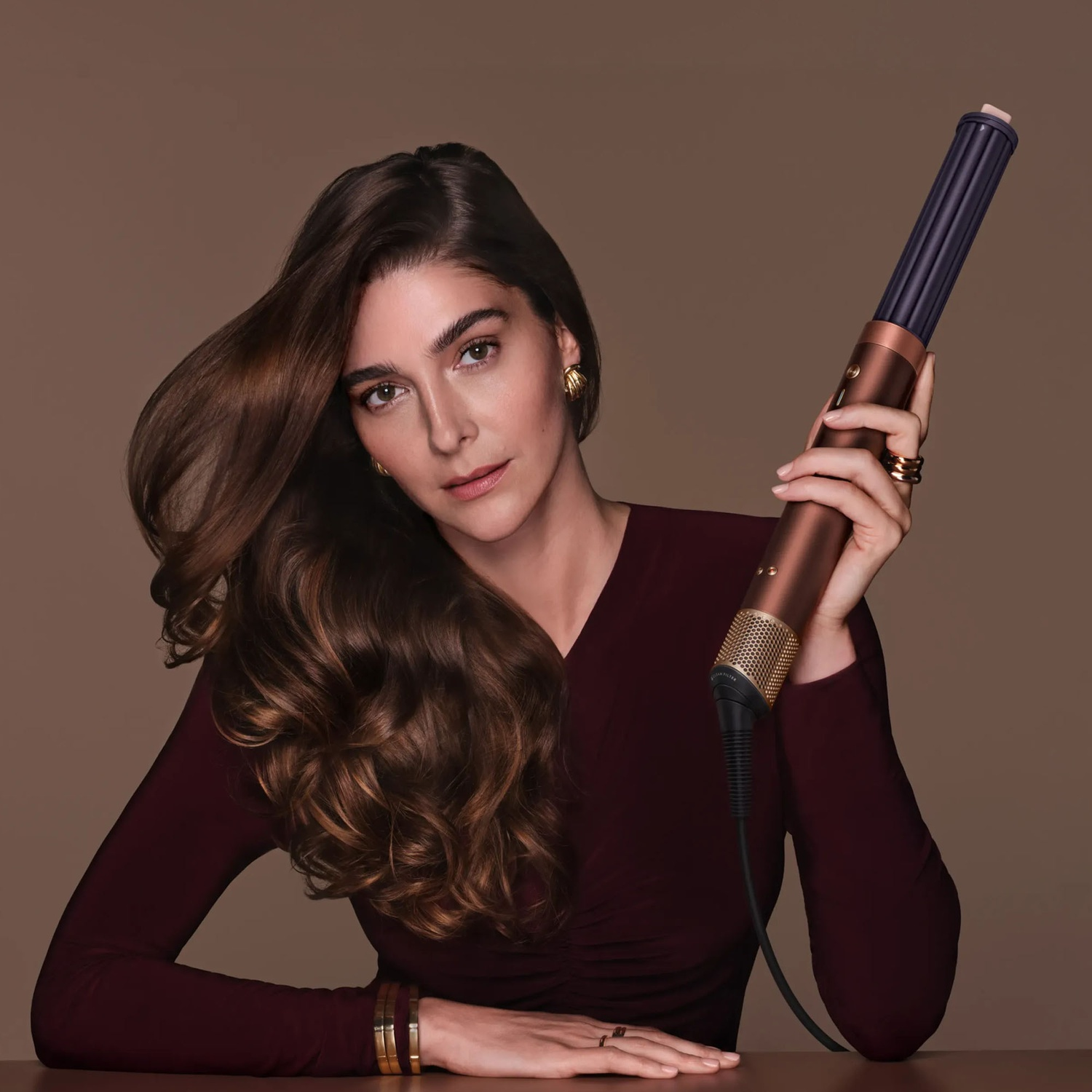 DYSON Airwrap Co-anda 2x Curly + Coily Multistyler Plum