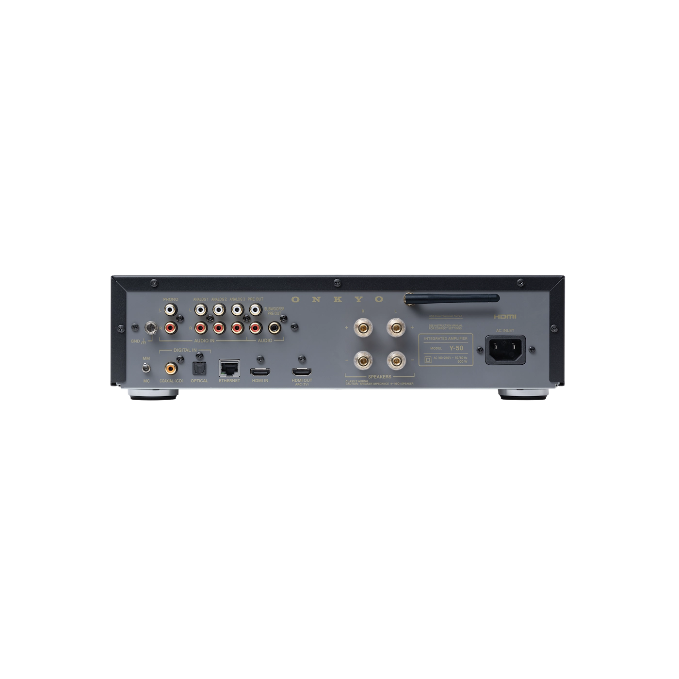 ONKYO Muse Y-50 Netzwerk-Streamer & integrierter Hochleistungsverstärker, Schwarz