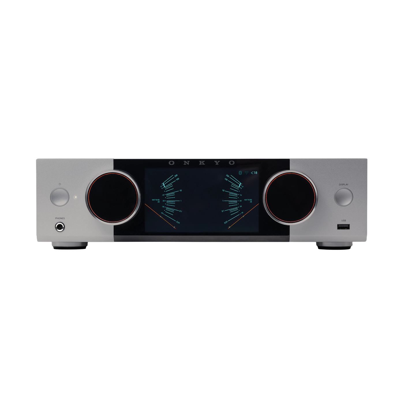 ONKYO Muse Y-50 Netzwerk-Streamer & integrierter Hochleistungsverstärker, Silber