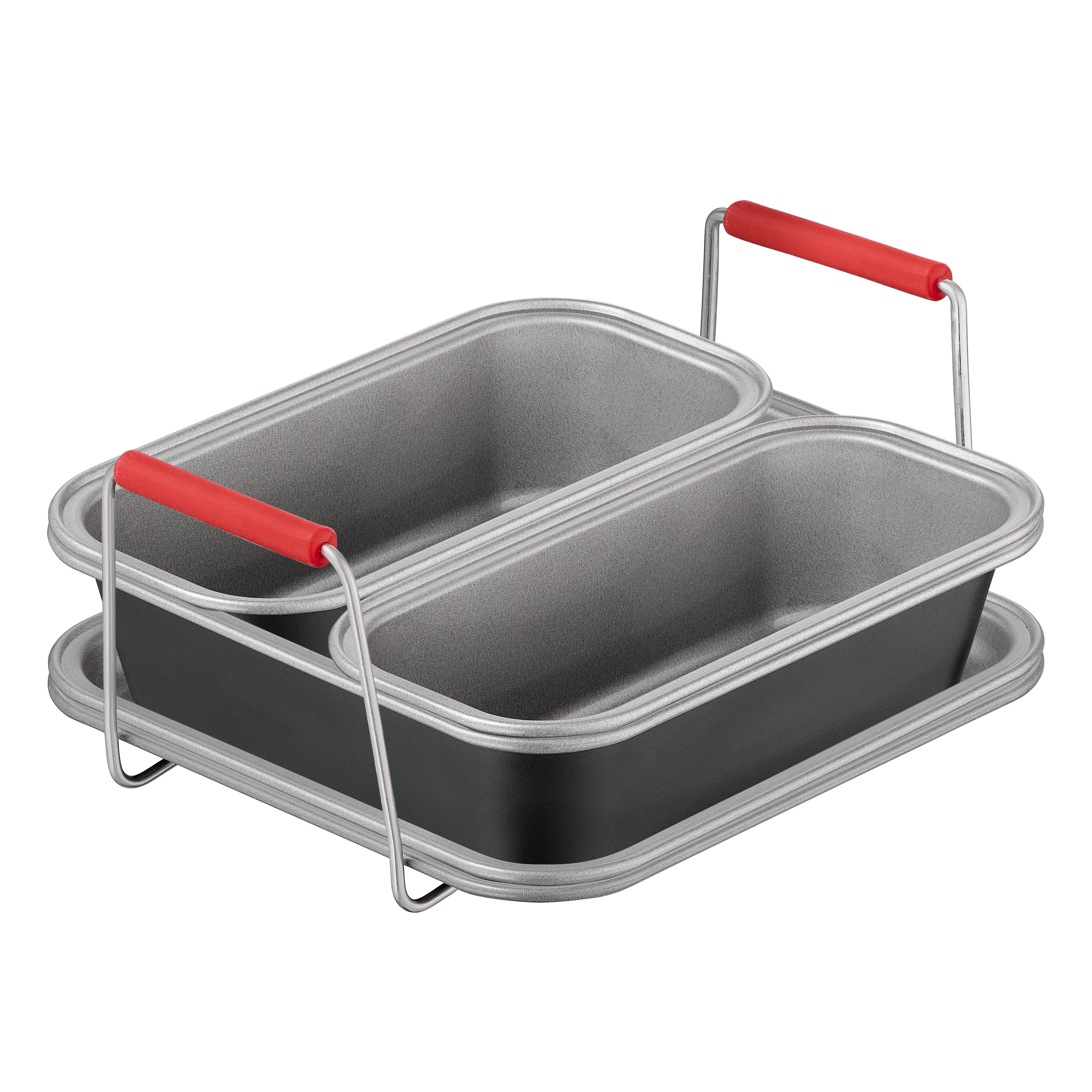 TEFAL J701S3 Dail'Easy 5-teiliges Accessoires Set, Zubehörset Heißluftfritteusen Grau