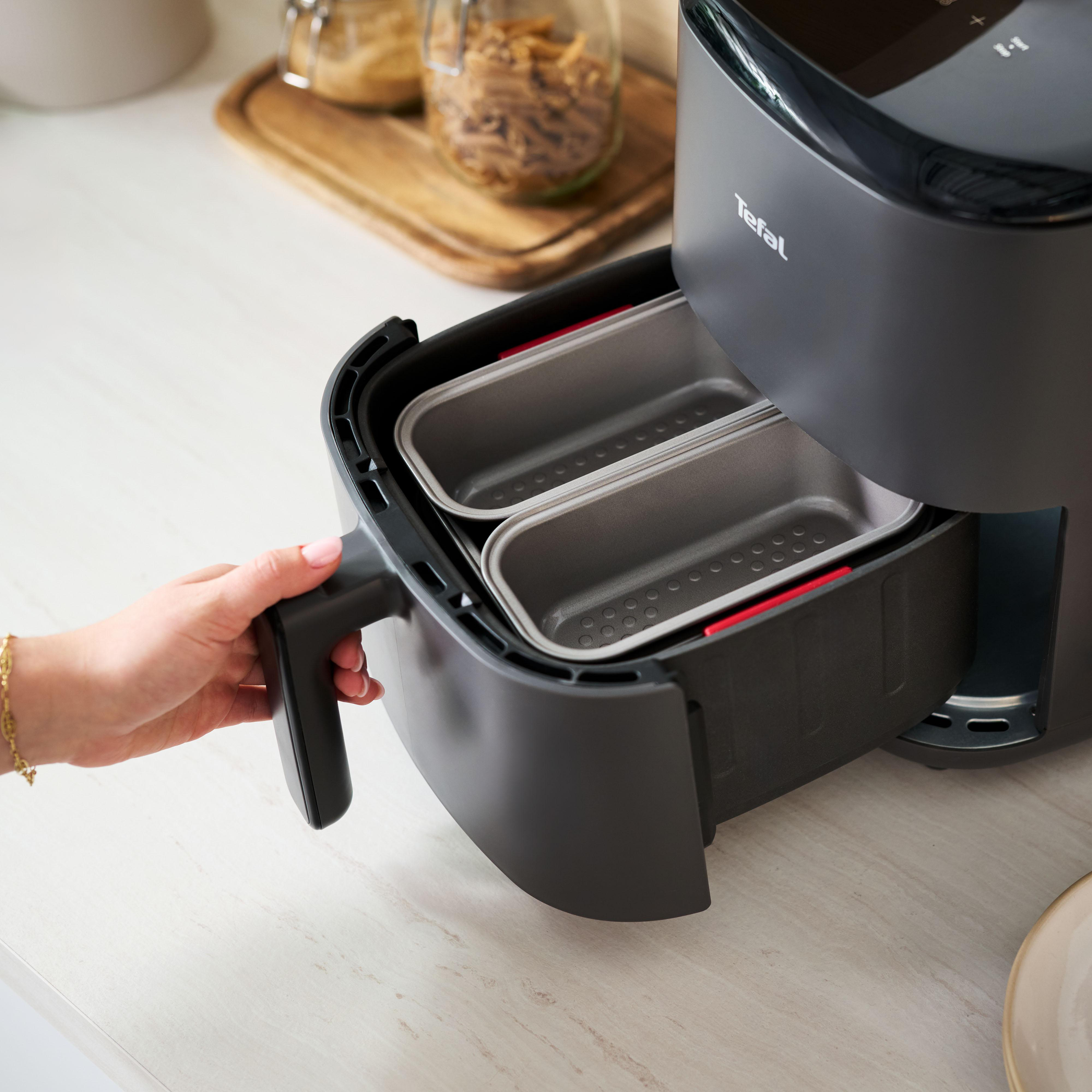 TEFAL J701S3 Dail'Easy 5-teiliges Accessoires Set, Zubehörset Heißluftfritteusen Grau