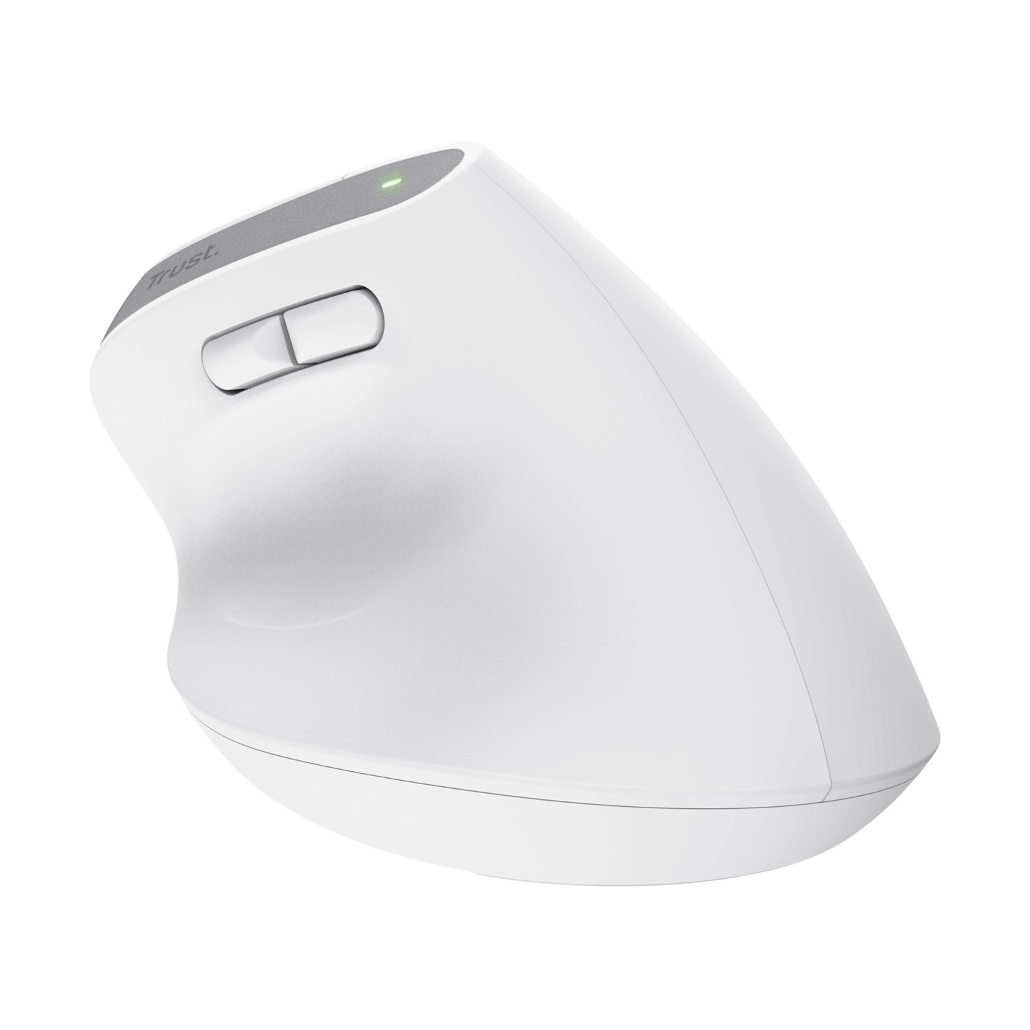 MOUSE WIRELESS TRUST BAYO+ ERG WRLS MOUSE, Collegamento Wireless, Ingresso: Otticamente a diodi laser, Scrolling a 2 direzioni, Risoluzione max 2400 dpi, forma ergonomica, White