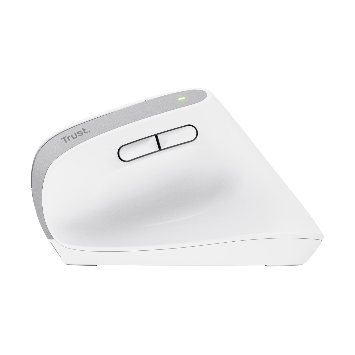 MOUSE WIRELESS TRUST BAYO+ ERG WRLS MOUSE, Collegamento Wireless, Ingresso: Otticamente a diodi laser, Scrolling a 2 direzioni, Risoluzione max 2400 dpi, forma ergonomica, White