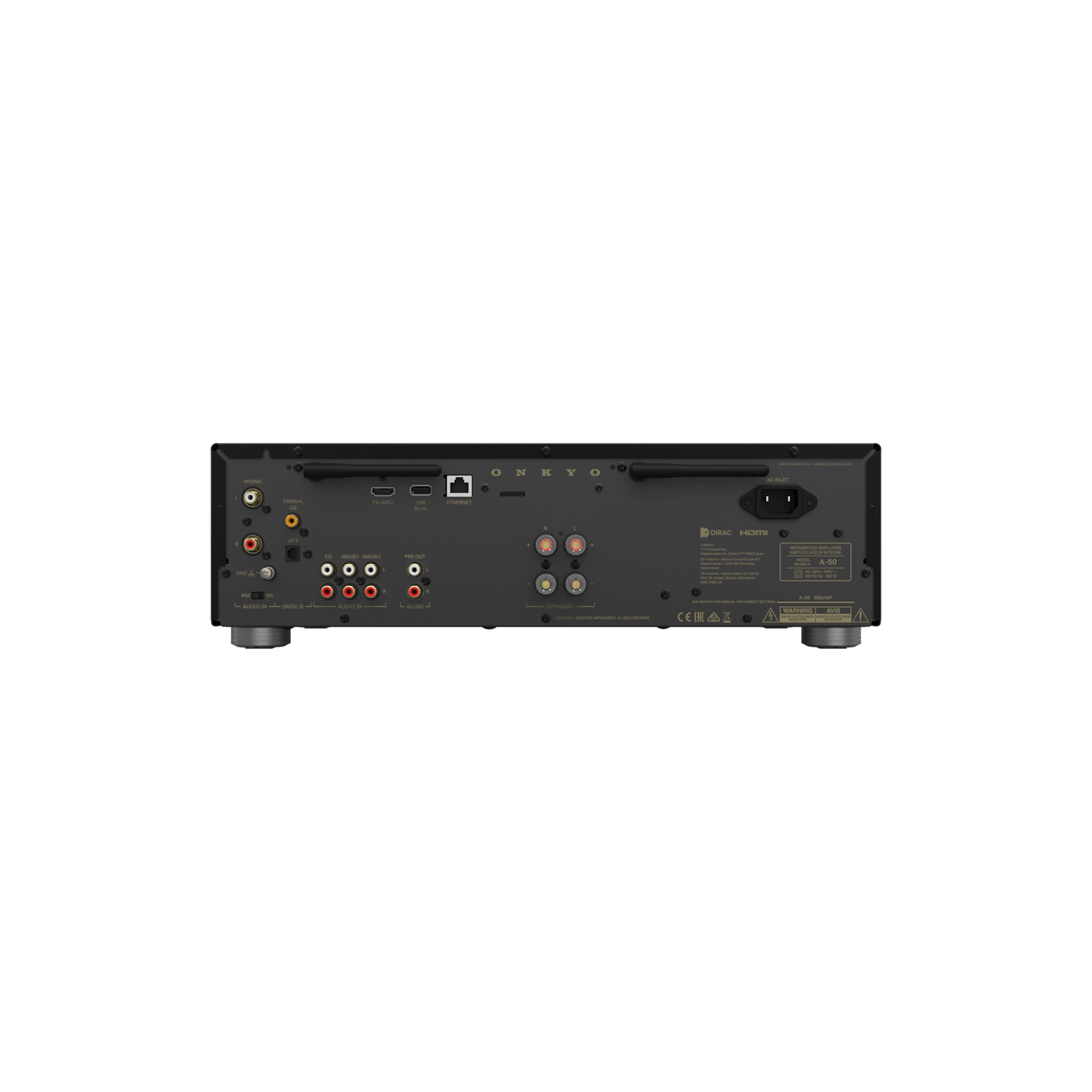 ONKYO A-50 Netzwerkintegrierter Verstärker, Schwarz