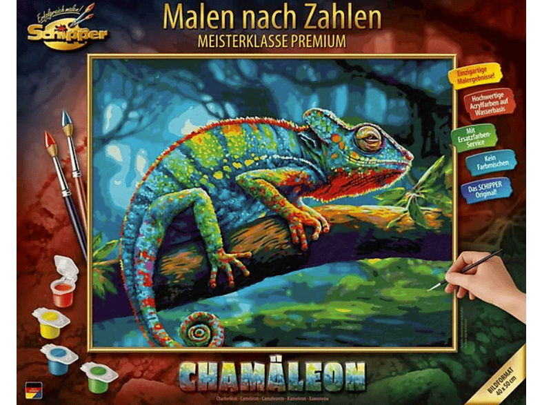 Simba Malen nch Zahlen Chamäleon Malen nach Zahlen
