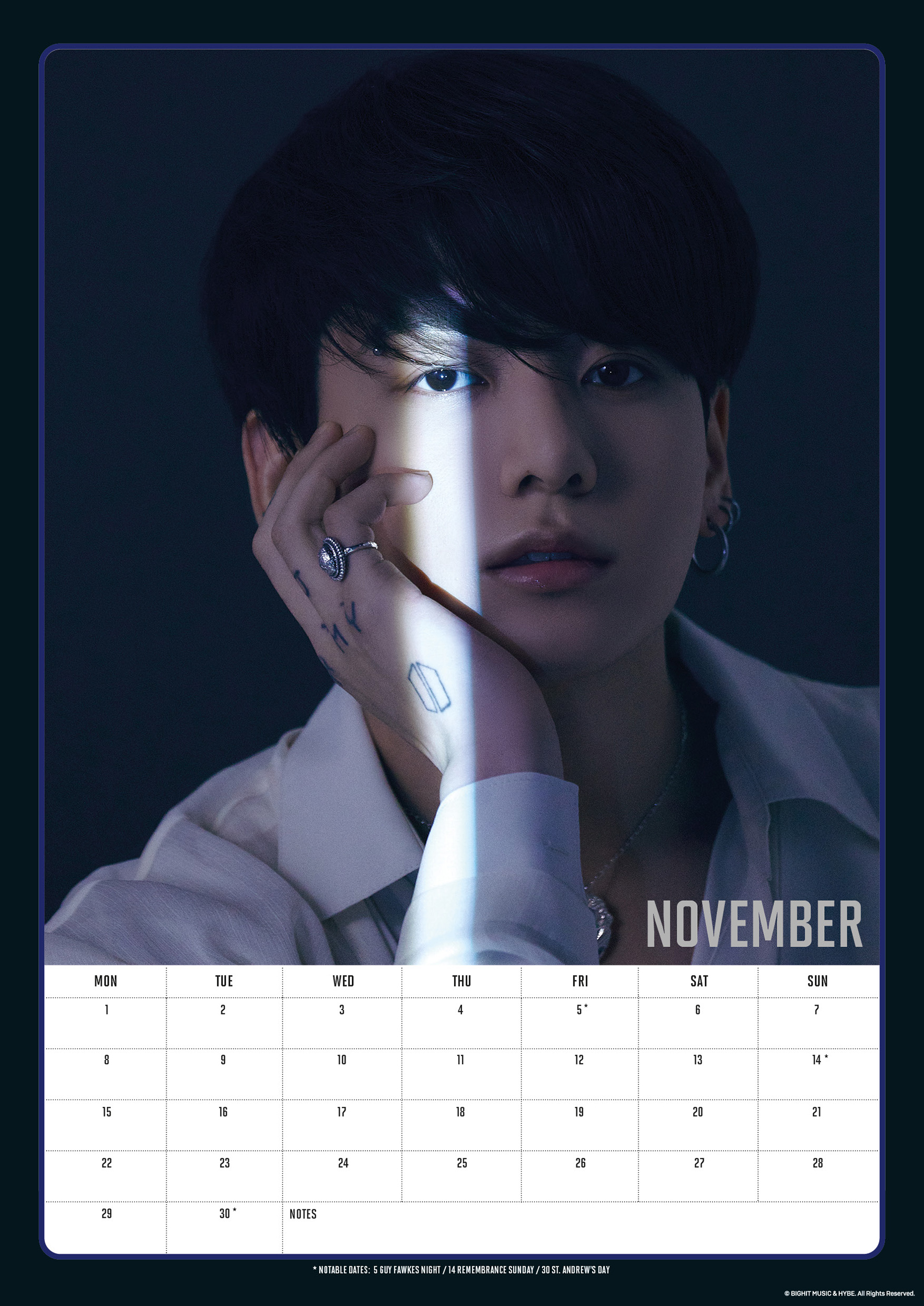 BTS - Official 2027 Calendar - A3-as naptár