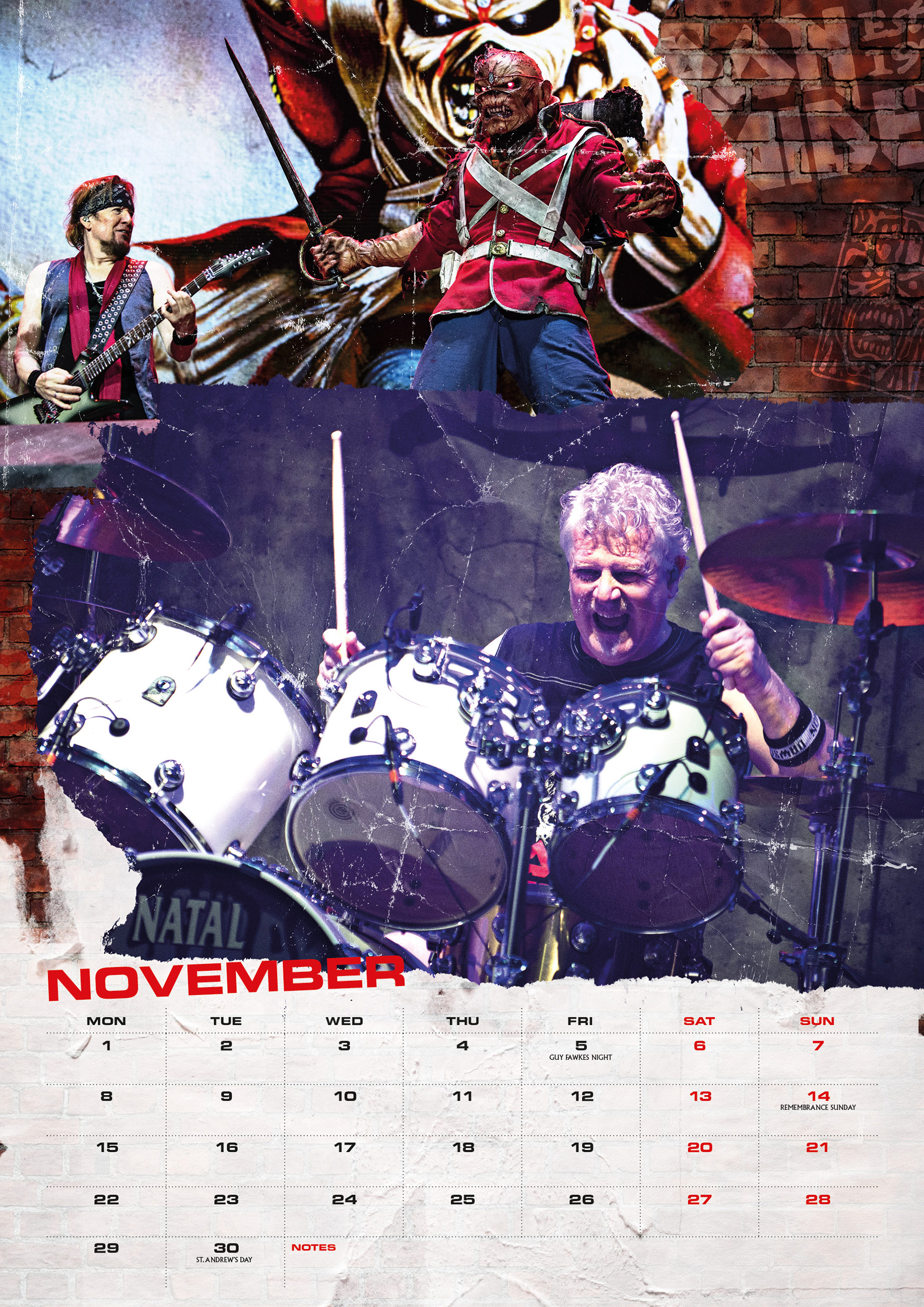Iron Maiden - Official 2027 Calendar - A3-as naptár