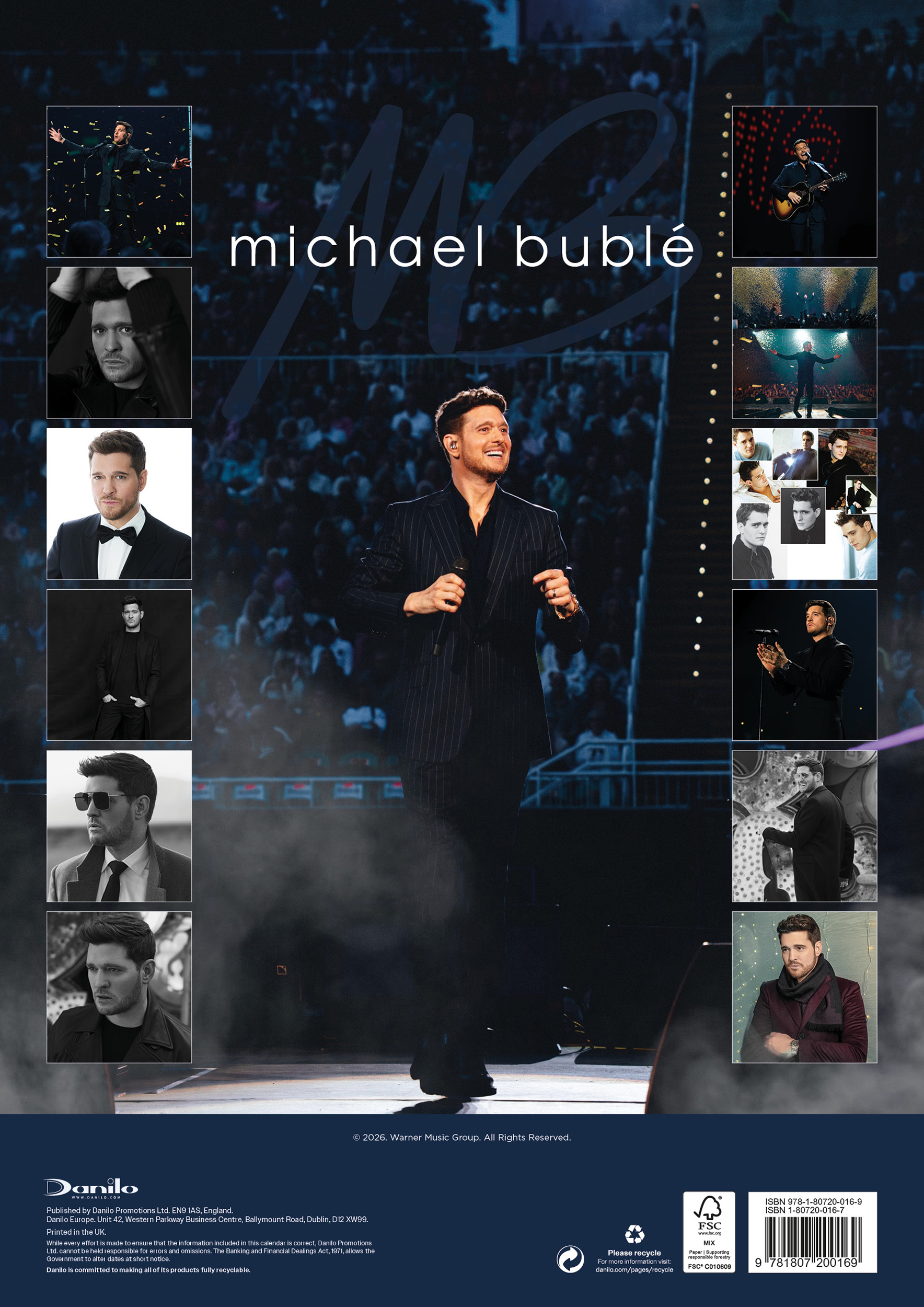 Michael Bublé - Official 2027 Calendar - A3-as naptár