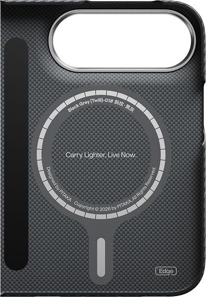 PITAKA Classic Ultra-Slim Case iPhone Duo telefontok, fekete-szürke (KI1801F)