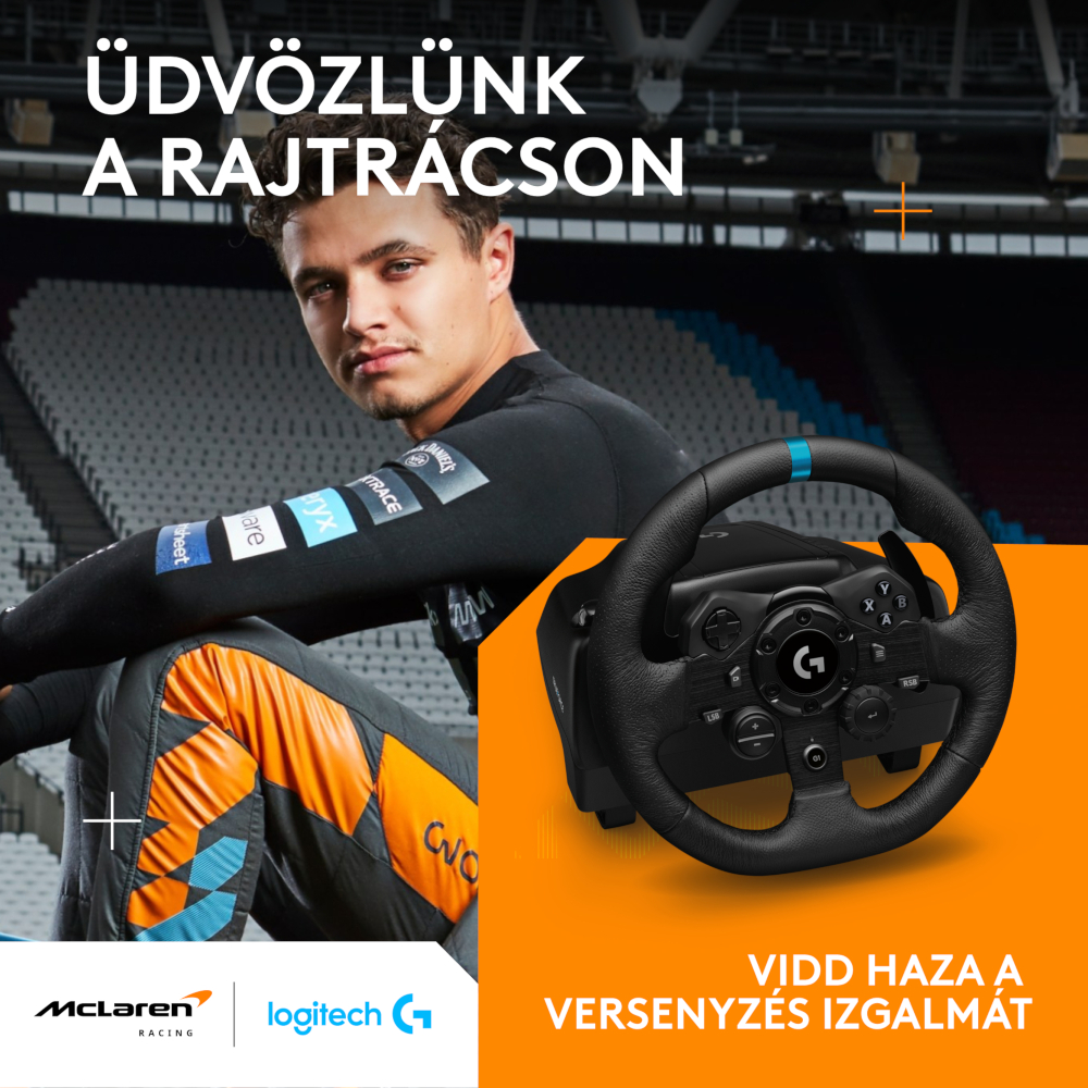 LOGITECH G923 Trueforce szimulátor-versenykormány PC (941-000346)