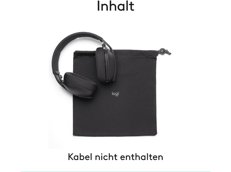 Logicool zone vibe100ワイヤレスヘッドホン ブラック LOGITECH Zone Vibe 100, Over-ear Headset Bluetooth Graphite
