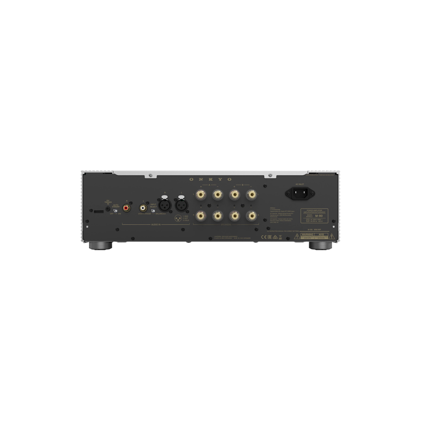 ONKYO M-80 Leistungsverstärker, Silber