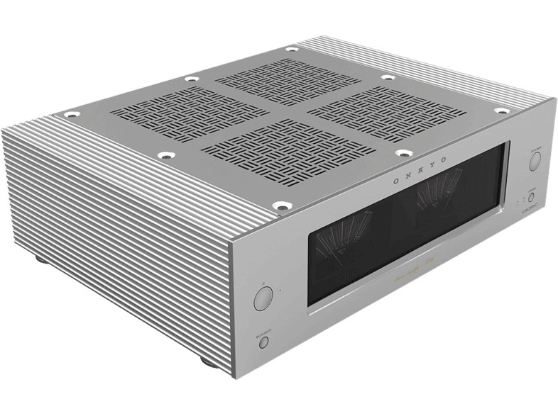 Onkyo M-80 Leistungsverstärker, Silber; Stereo Endstufe