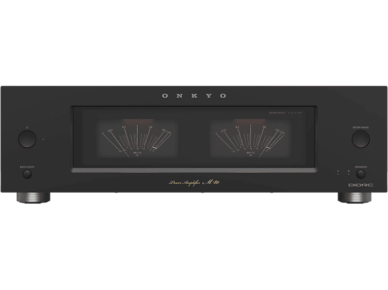 Onkyo M-80 Leistungsverstärker, Schwarz; Stereo Endstufe — Foto 4 von 5