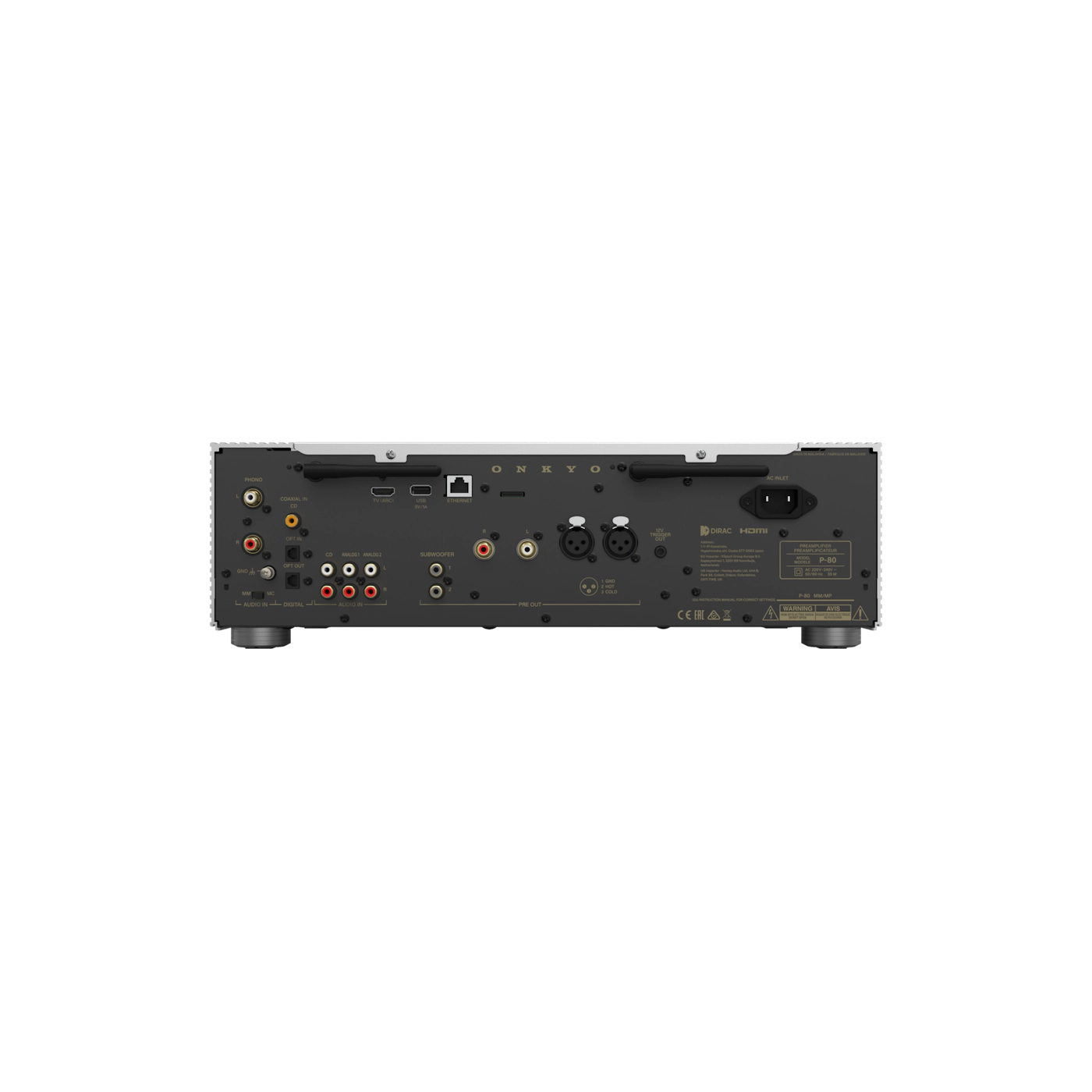ONKYO P-80 Netzwerk-Vorverstärker, Silber