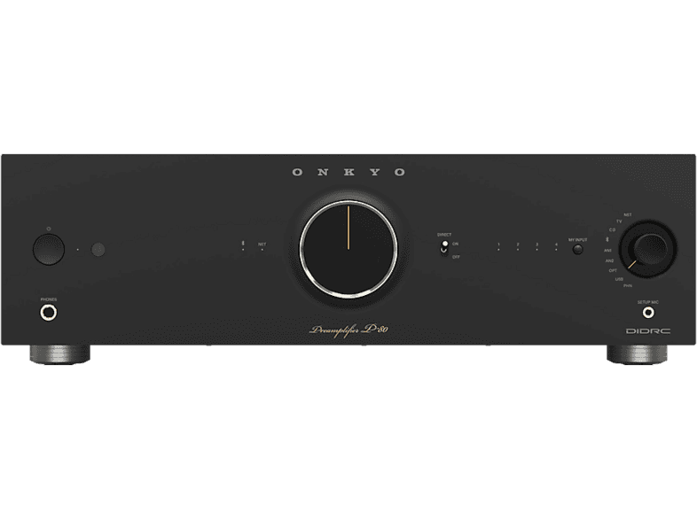 Onkyo P-80 Netzwerk-Vorverstärker, Schwarz; Vorstufe — Foto 4 von 5