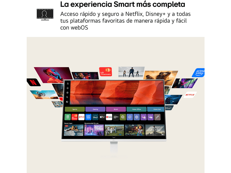 Monitor - LG 27U511SB, 27 " UFHD, 120Hz, 5ms, Altavoces integrados, Negro – imagen 3