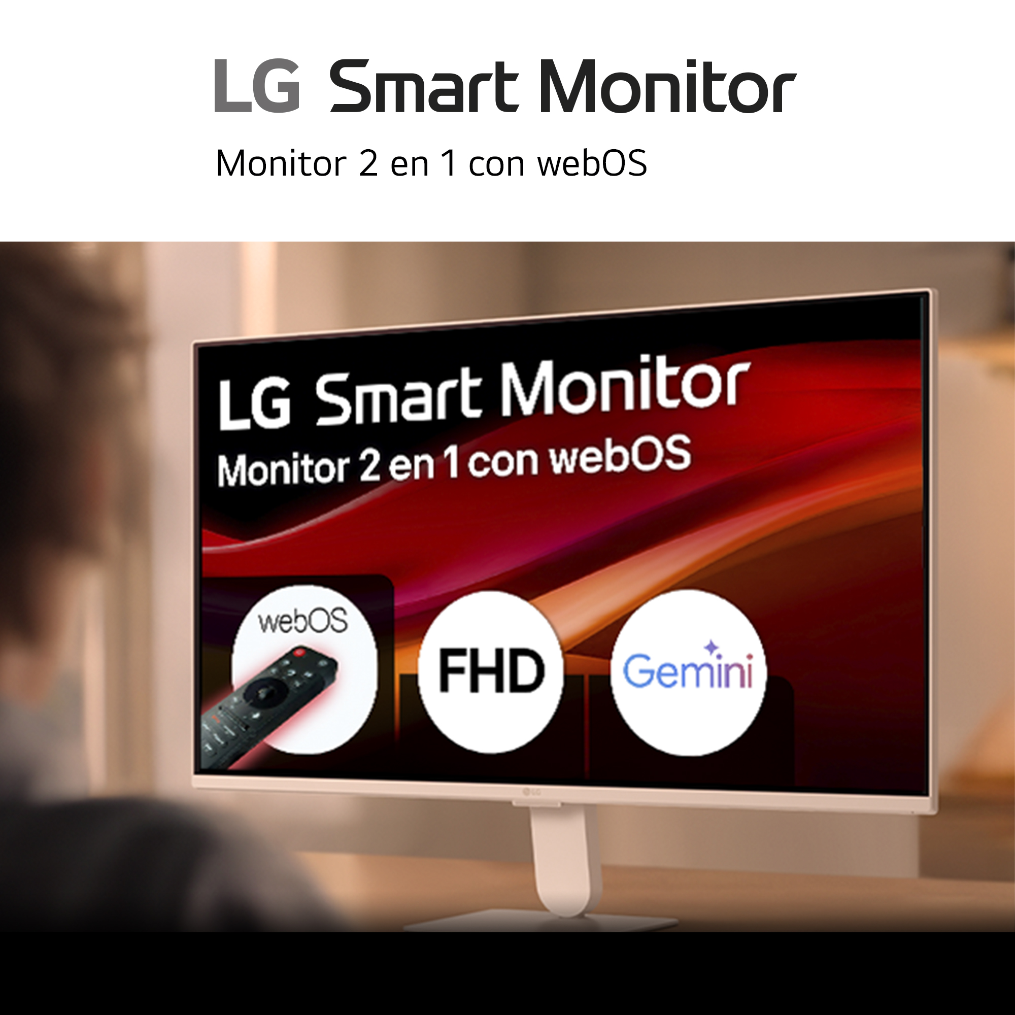 LG Smart Monitor 2 en 1 con WebOS