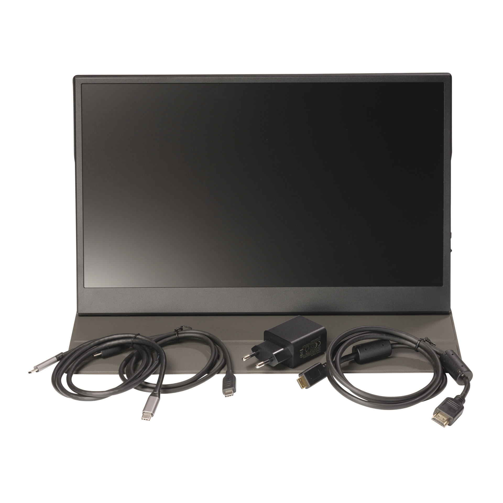 DENVER PMO-18501 18,5 Zoll Portabler Monitor, Full-HD, 14 ms Reaktionszeit, 250 cd/m², 60 Hz, Grau