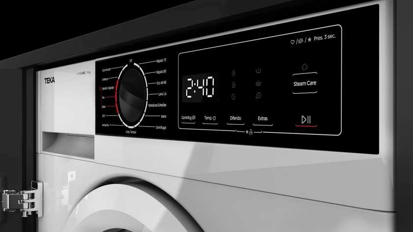 Lavadora integrable - Teka WMI 40841 W SP, 8 kg, 1400 rpm, 15 Programas, Inverter, Blanco