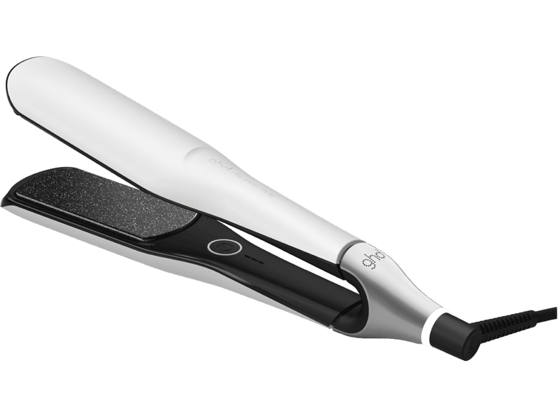 Plancha de pelo - ghd Chronos Max, Cerámica, 185 °C, Tecnología HD Motion-Responsive, Calentamiento rápido con revestimiento ultrabrillante, Blanco