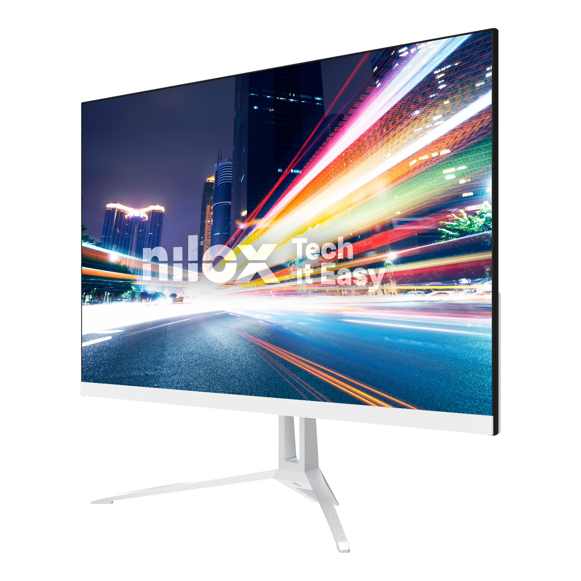 Monitor - Nilox NXM27FHD14411W, 27" Full-HD, 144 Hz, 5 ms, IPS , VESA 75 x 75mm, Blanco