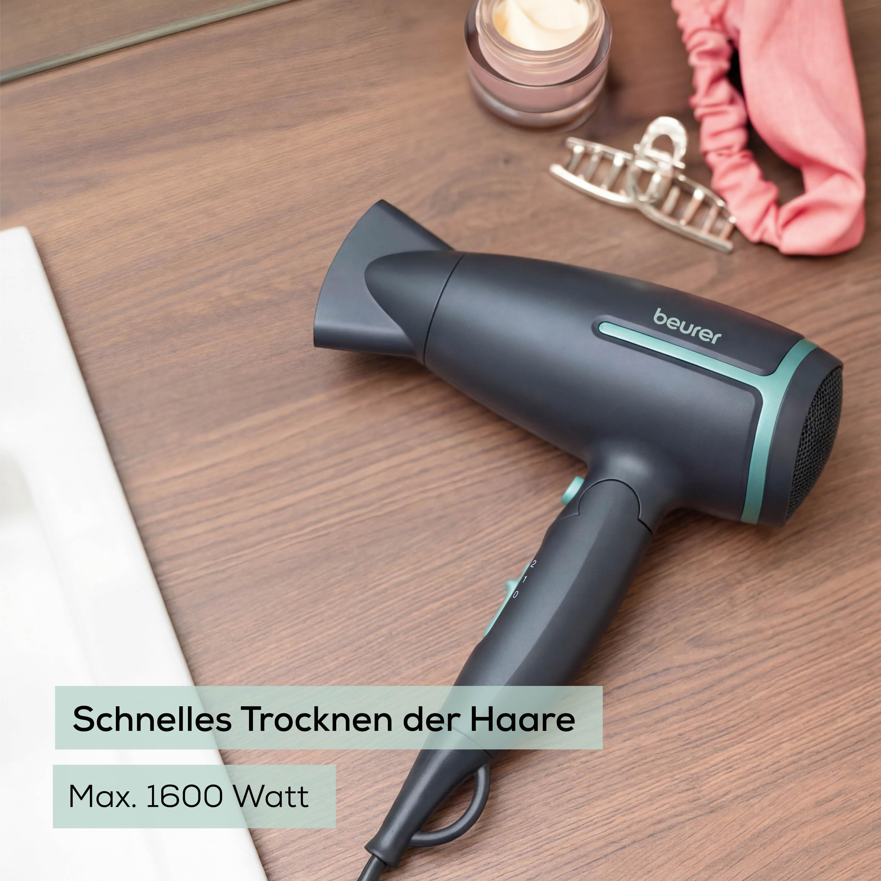 BEURER 107.16 HC 25 Limited Edition Reisehaartrockner Schwarz (1600 Watt)