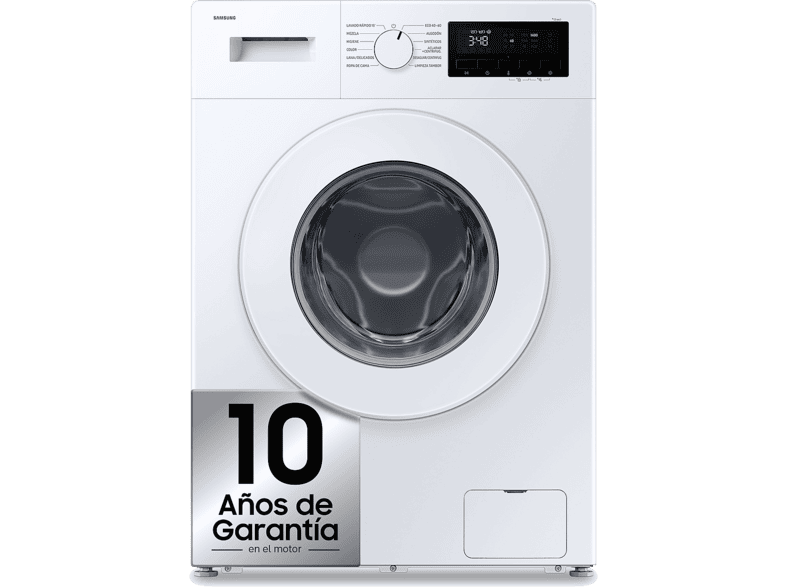 Lavadora carga frontal - Samsung WW90FG3M05TWEC, 9 kg, 1400 rpm, 12 programas, Blanco