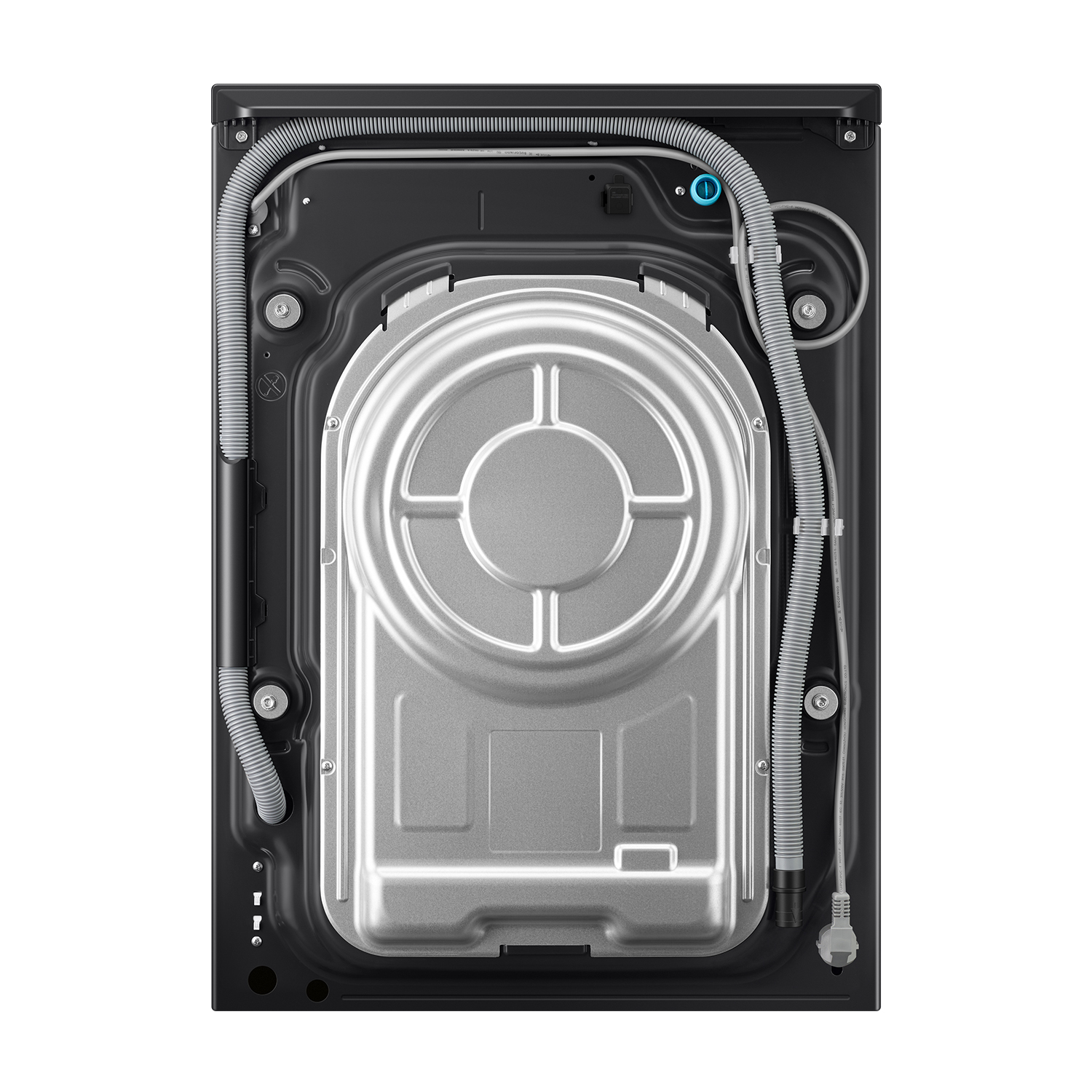 Lavadora carga frontal - Samsung Bespoke AI WF90H09C4ST2, 9 kg, 1400 rpm, 23 programas, Autodosificación, Wifi, Grafito