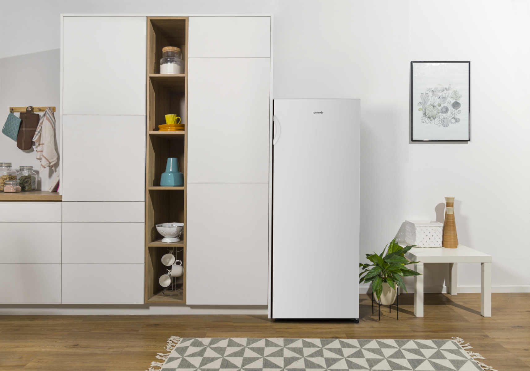 GORENJE F414D2W5 Gefrierschrank (D, 165 l, 1434 mm hoch)
