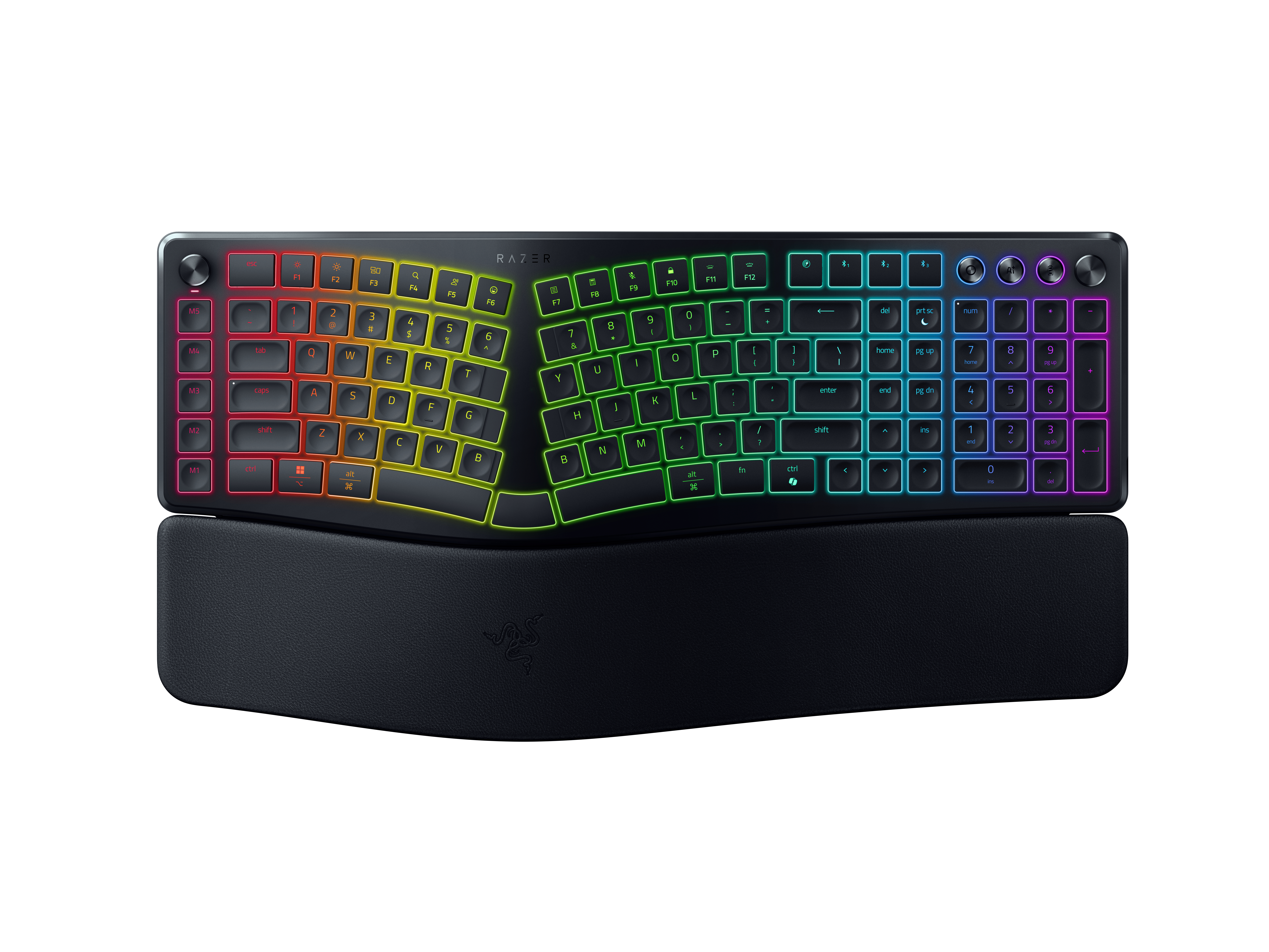 RAZER Pro Type Ergo, Tastatur, Scissor, Razer Membrane Switch, Kabelgebunden, kabellos, Schwarz 