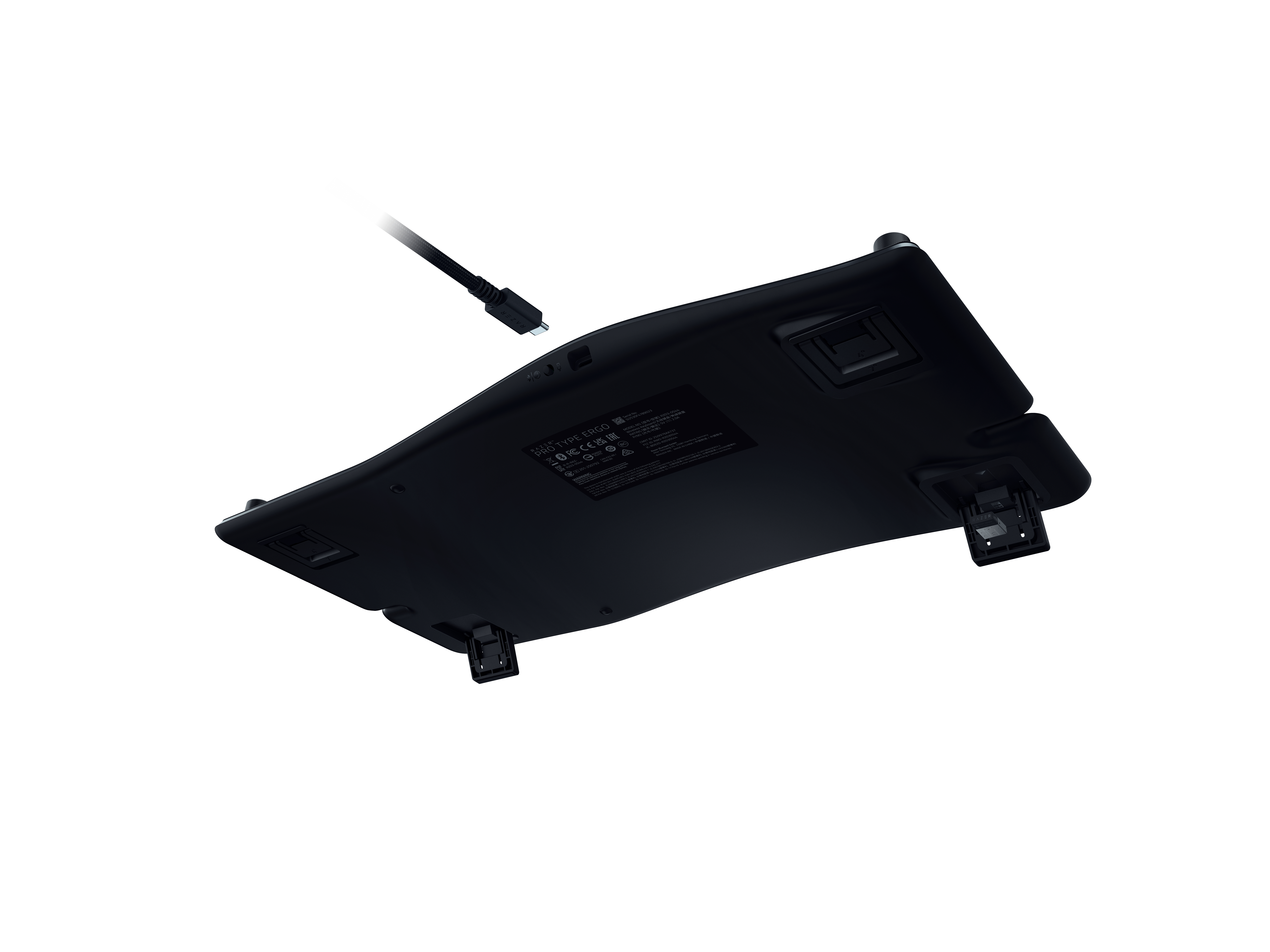RAZER Pro Type Ergo, Tastatur, Scissor, Razer Membrane Switch, Kabelgebunden, kabellos, Schwarz 