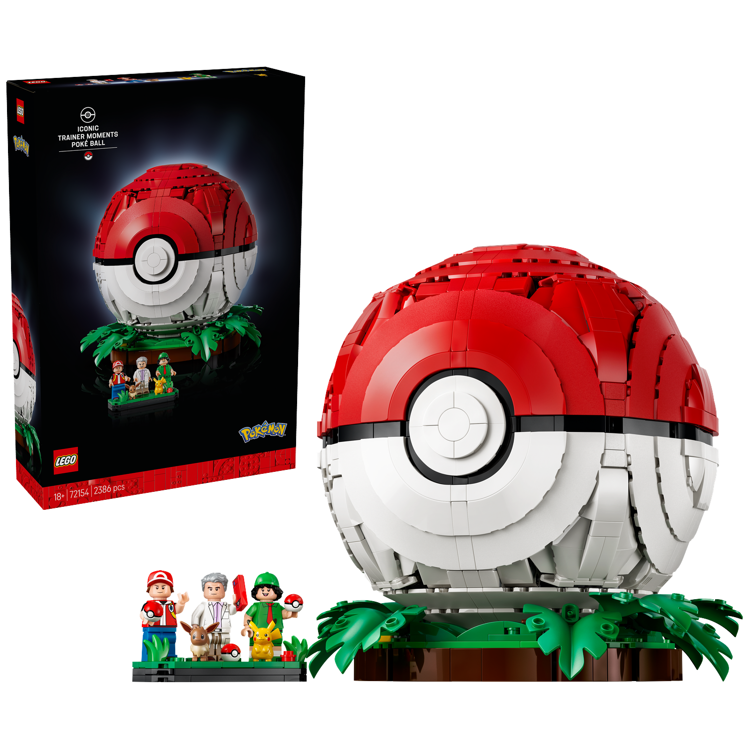Lego Pokemon Pokémon 72154 Pokéball Met Trainer Scènes Bouwstenen Meerkleurig