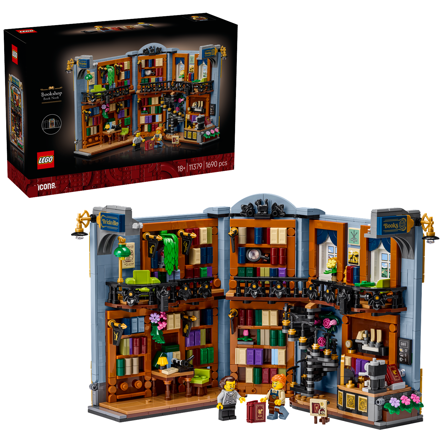 Lego Icons Icons 11379 Boekensteun: Boekhandel Bouwstenen Meerkleurig
