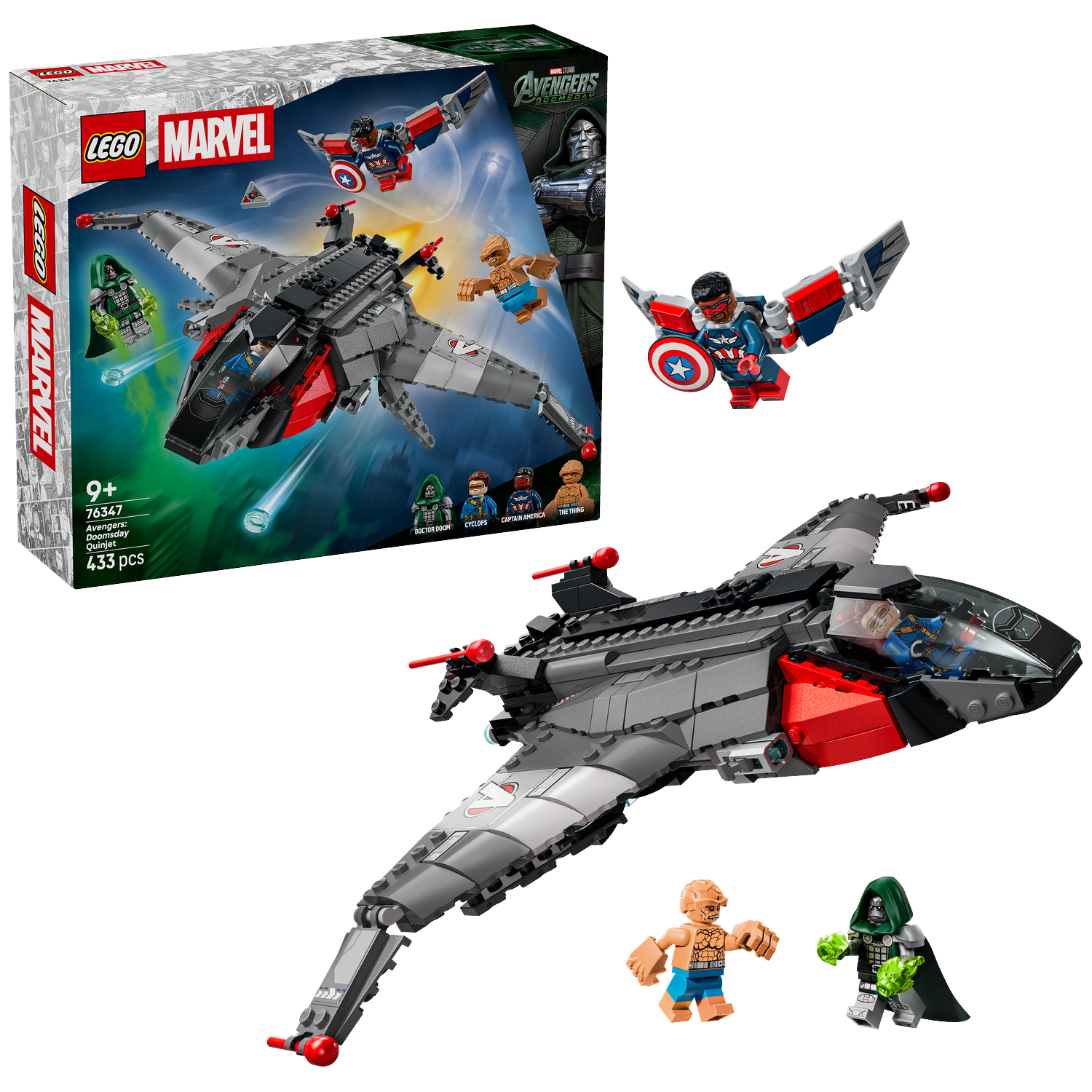 Lego Marvel Super Heroes 76347 Avengers: Doomsday Quinjet Bouwstenen Meerkleurig