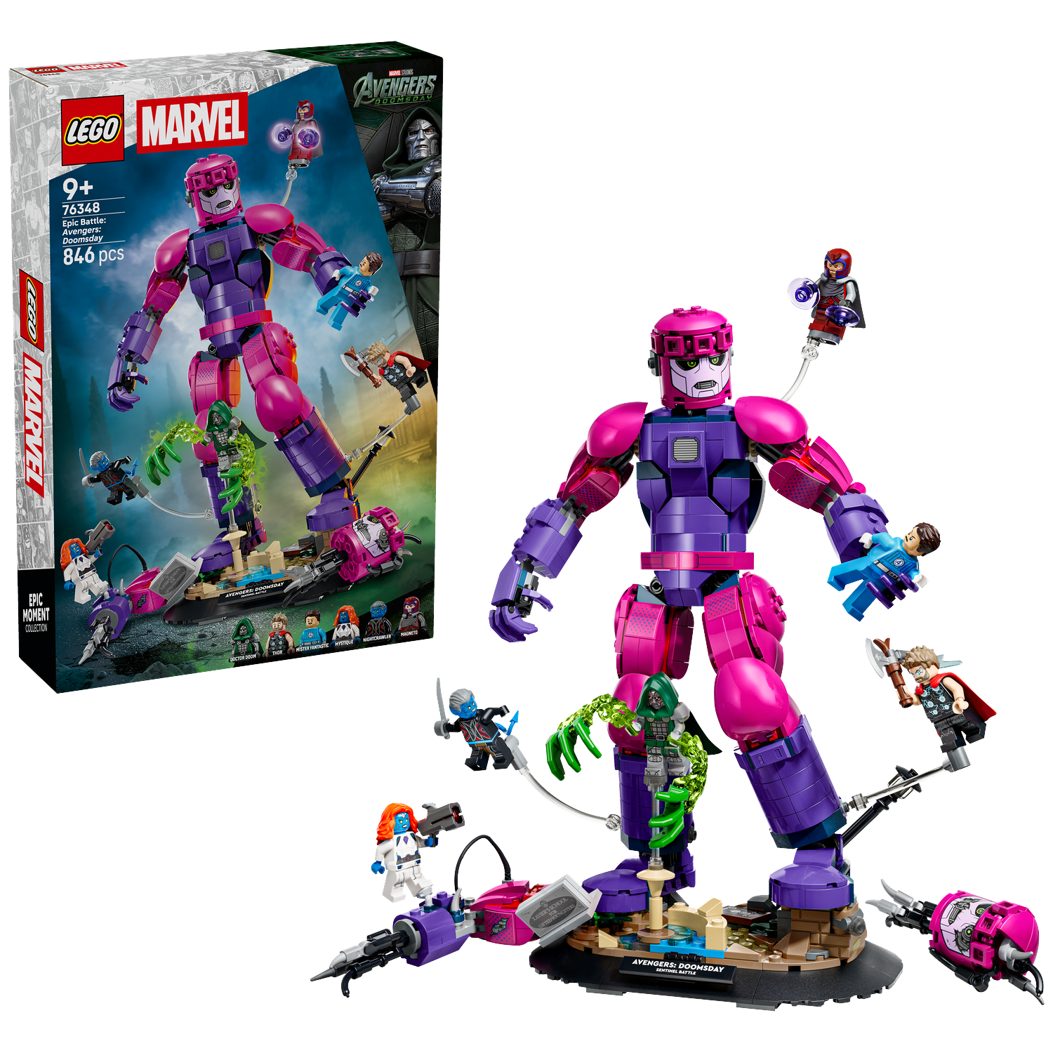Lego Marvel Super Heroes 76348 Ultieme Strijd: Avengers: Doomsday Bouwstenen Meerkleurig