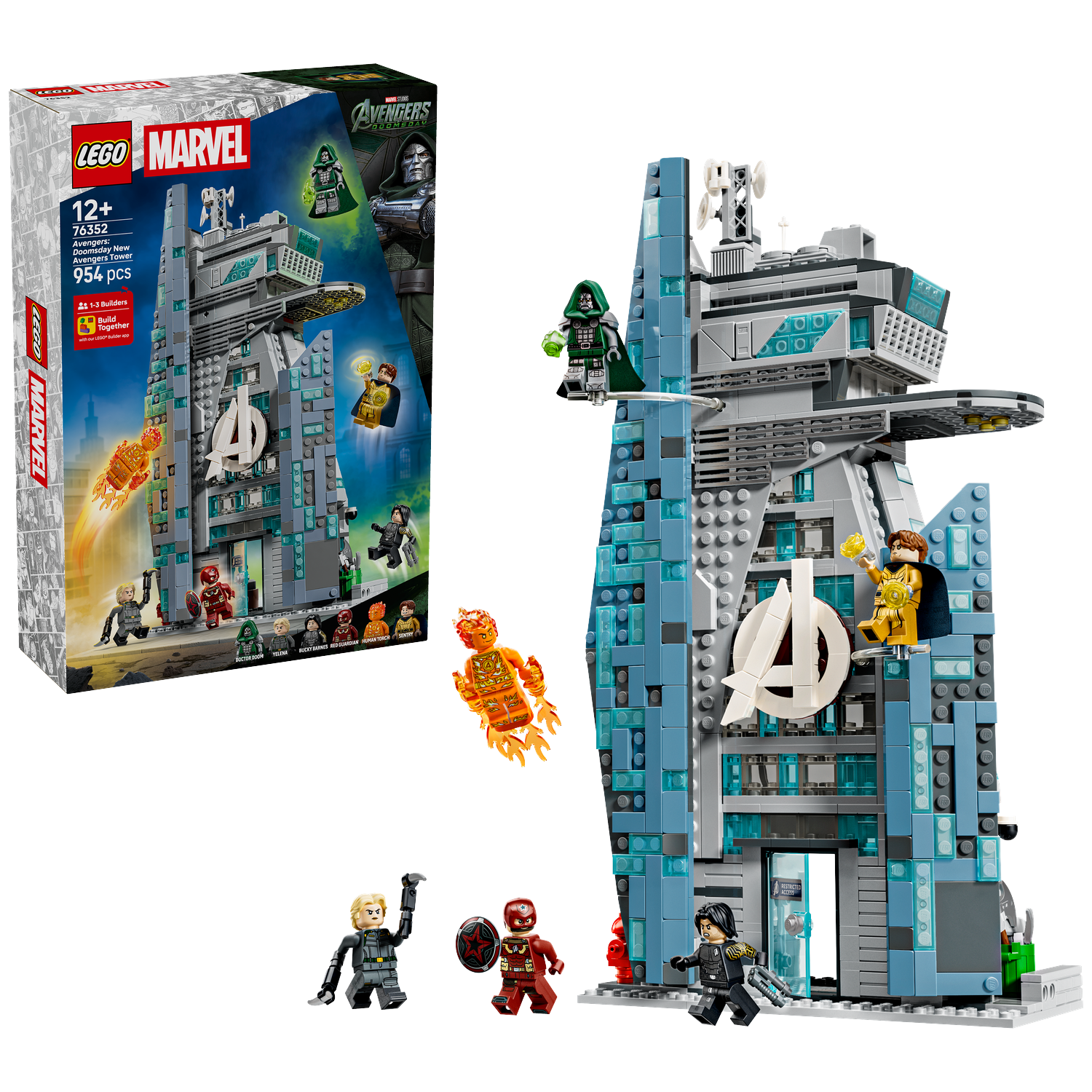 Lego Marvel Super Heroes 76352 Avengers: Doomsday Nieuwe Avengers Toren Bouwstenen Meerkleurig