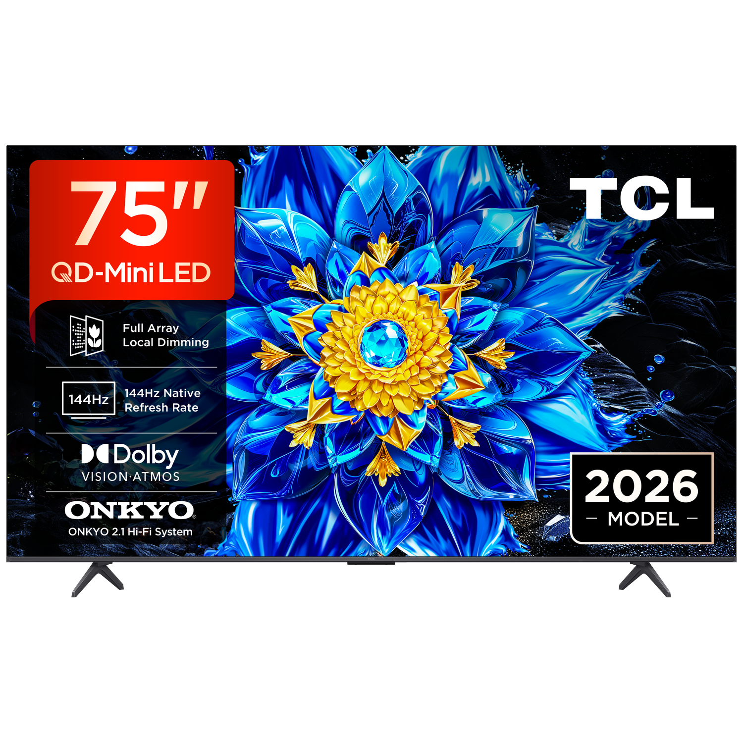 TCL 75P8L Google TV - Ultra HD 4K - QD-Mini-LED-tv - 75 inch - 2026