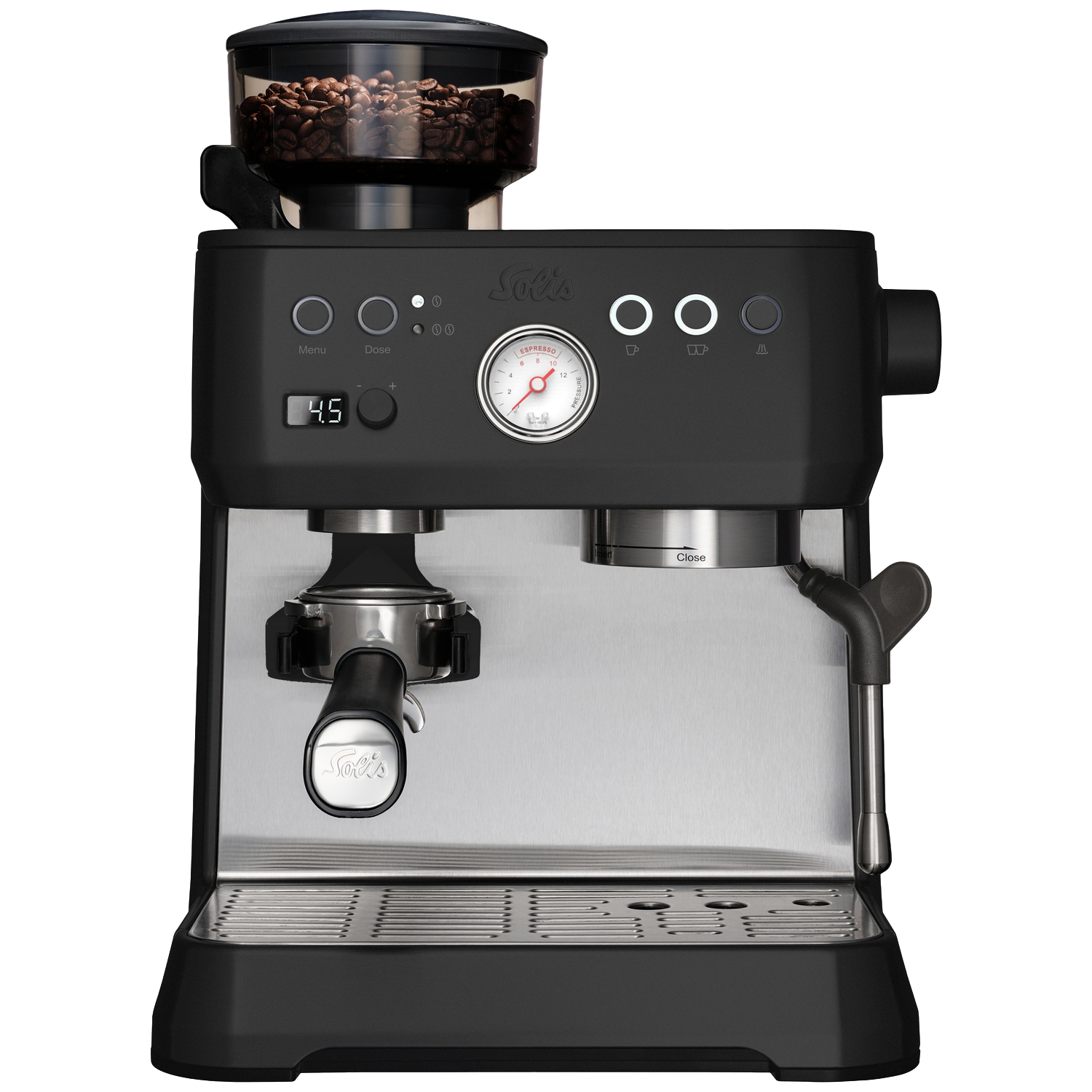 Solis Crema Bar Black (type 1009) - Pistonmachine Rvs