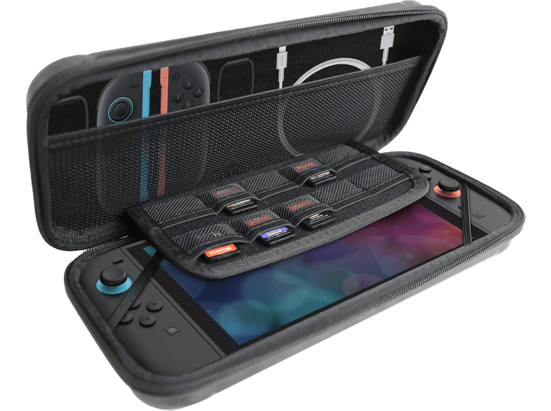ISY Ic-5028-bk Zwart Opbergtas Voor Switch 2