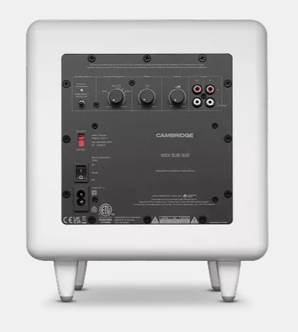CAMBRIDGE MSX Sub 300 Aktiv-Subwoofer 300 Watt, Mattweiß