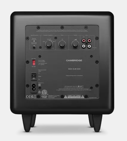 CAMBRIDGE MSX Sub 300 Aktiv-Subwoofer 300 Watt, Mattschwarz